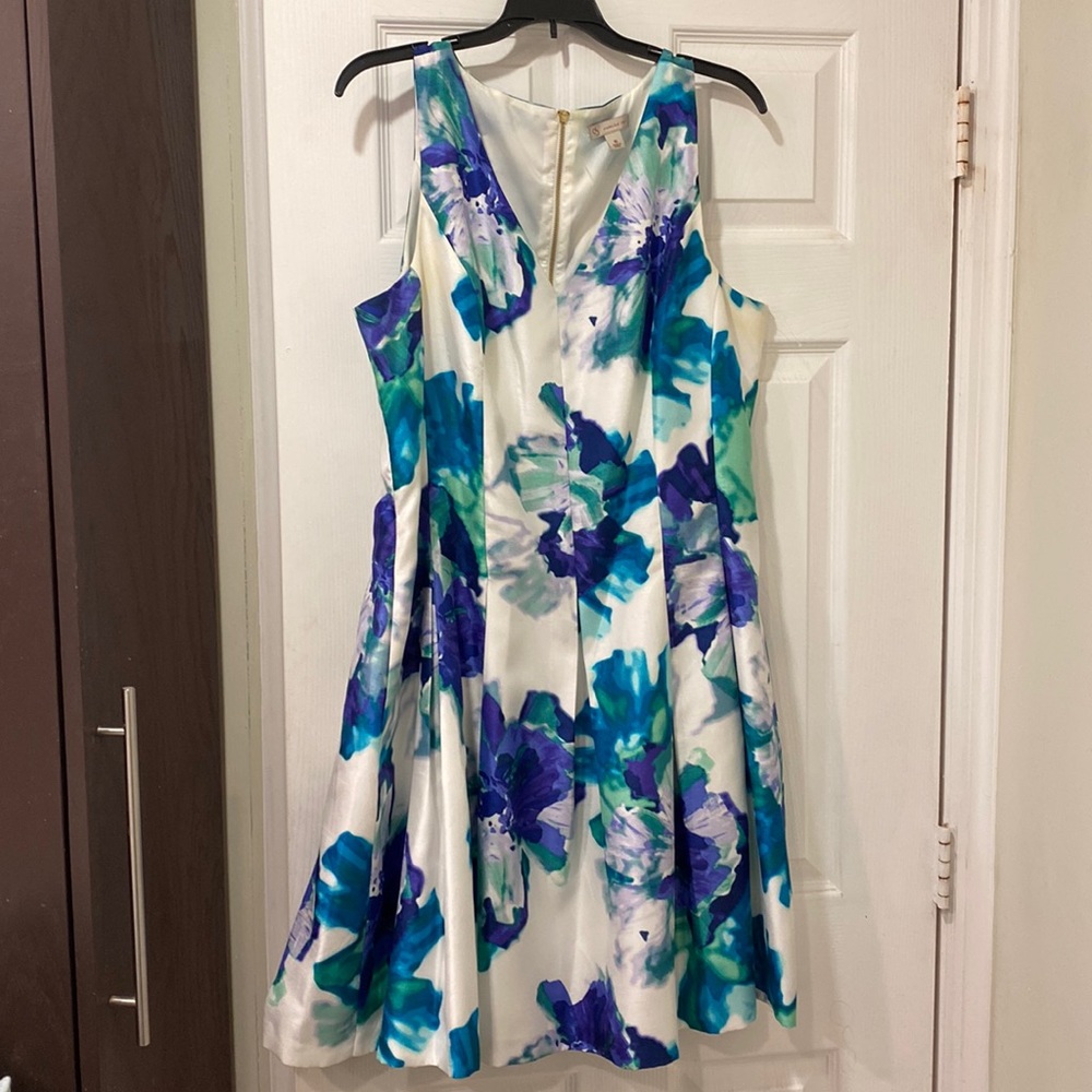 Gorgeous, fully lined fit & flare Floral Dress, great for any occasion!